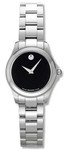 Movado 0605747 Junior Sport Ladies Black Dial Stainless Steel