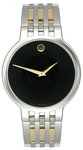 Movado 0606044 Stainless Steel Two Tone Esperanza Black Dial