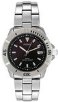 Pulsar PXH299 Stainless Steel Sport Watch Black Dial