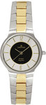 Sartego SVQ441 Two Tone Seville Dress Watch Black Dial
