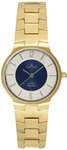Sartego SVQ663 Gold Tone Seville Dress Watch Blue Dial