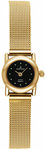 Sartego SVT611 Gold Tone Petite Dress Black Dial Mesh Band
