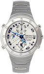 Seiko SDWG45 Stainless Steel Premier Chronograph Silver Dial
