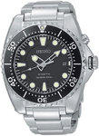 Seiko SKA371 Kinetic Stainless Steel Dive Watch Black Dial