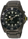 Seiko SKA427P1 Black Anodized Kinetic Dive Watch Black Dial