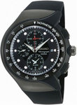 Seiko SNAD45P2 Streamline Alarm Chronograph Black Dial Strap