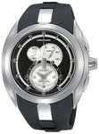 Seiko SNL051 Kinetic Arctura Chronograph Black Dial