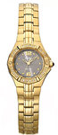 Seiko SXGN28 Stainless Steel Gold Tone Coutura with Diamonds
