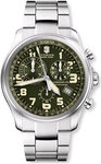 Swiss Army 241288 Stainless Steel Quartz Chronograph Green Dial