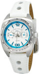 Tommy Bahama RLX2002 Relax Beach Comber Stainless Steel White Dial Blue Accents