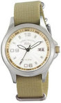 Tommy Bahama RLX2009 Relax Safari Silver Tone Dial Tan Nylon Strap