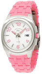 Tommy Bahama RLX4001 Stainless Steel Relax Reef Diver Pink Resin Link Bracelet