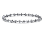 Garland Diamond Tennis Bracelet in 14k White Gold ( 5 Ctw )