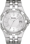 Bulova 96E106 Stainless Steel Diamond Dress Watch
