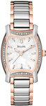 Bulova 98R138 Rose Two Tone Tonneau Wintermoor Mother Of Pearl Dial 