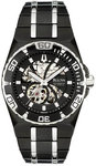 Bulova 98A108 Black Stainless Steel Skeleton Display Automatic