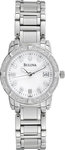 Bulova 96R105 Diamond Stainless Steel Mother of Pearl Dress Watch