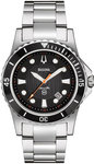 Bulova 98B131 Black Dial Stainless Steel Marine Star