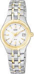 Citizen EW1244-57A Two Tone 180 Eco-Drive White Dial