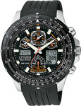 Citizen JY0000-02E Skyhawk AT Multi-Band Atomic Eco-Drive Flight Chronograph Strap