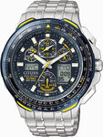 Citizen JY0050-55L Titanium Skyhawk AT Blue Angels Multi-Band Atomic Eco-Drive Flight Chronograph