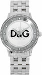 D&G DW0145 Stainless Steel Prime Time Silver Tone Dial Crystals