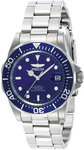Invicta 9094 Stainless Steel Pro Diver Automatic Blue Dial Bezel