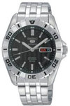 Seiko SNZH75 Stainless Steel Seiko 5 Sports Automatic Black Dial Rotating Bezel