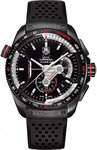 Tag Heuer CAV5185FT6020 Black Anodized Titanium Grand Carrera Chronometer Rubber Strap