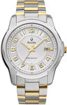 Bulova 98B140 Two Tone Stainless Steel Precisionist Claremont Quartz Silver Tone Dial