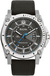 Bulova 96B132 Titanium Precisionist Champlain Quartz Black Dial Strap