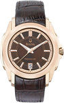Bulova 97B110 Gold Tone Stainless Steel Precisionist Longwood Quartz Brown Dial Strap