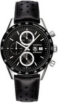 Tag Heuer CV2010FC6233 Stainless Steel Carrera Automatic Black Dial Chronograph Strap