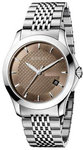 Gucci YA126406 Stainless Steel Timeless Brown Dial
