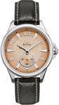 Bulova 96L135 Stainless Steel Adventurer Copper Dial Leather Strap