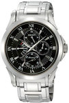 Seiko SRL023 Stainless Steel Premeir Day Date Black Dial