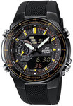 Casio EFA131PB-1AV Black Stainless Steel Edifice Black Label EFA Chronograph Analog Digital Strap