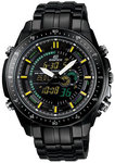 Casio EFA132BK-1AV Black Stainless Steel Edifice Black Label EFA Chronograph Analog Digital 