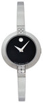 Movado 0605855 Bela Stainless Steel Black Dial Diamonds