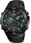 Casio EQWM1100DC-1A2 Edifice Black Label Solar Multi-Band Atomic Alarm Chronograph Link Bracelet
