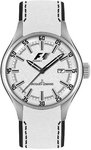 Jacques Lemans F5035B Stainless Steel Formula One White Dial Leather Strap