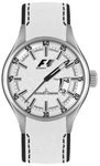 Jacques Lemans F5038B Stainless Steel Formula One White Dial Leather Strap