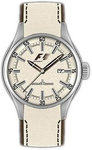Jacques Lemans F5035C Stainless Steel Formula One Cream Dial Leather Strap