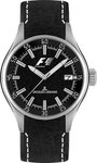 Jacques Lemans F5036A Stainless Steel Formula One Black Dial Leather Strap Midsize