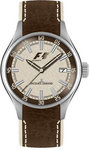 Jacques Lemans F5036F Stainless Steel Formula One Cream Dial Brown Leather Strap Midsize