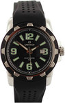Sartego SQQ41 Stainless Steel Landmaster Black Dial Rubber Strap