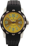 Sartego SQQ45 Stainless Steel Landmaster Yellow Dial Rubber Strap
