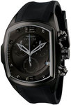 Invicta 6724 Black Stainless Steel Lupah Quartz Chronograph Rubber Strap