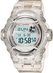 Casio BG169R-7B Clear Plastic Resin Baby G White Buckle