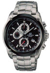 Casio EF524SP-1A Stainless Steel Edifice Black Dial